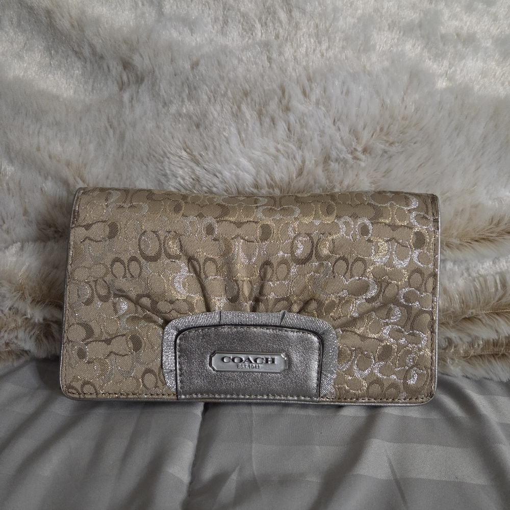 Coach Optic Lurex Crossbody / Clutch